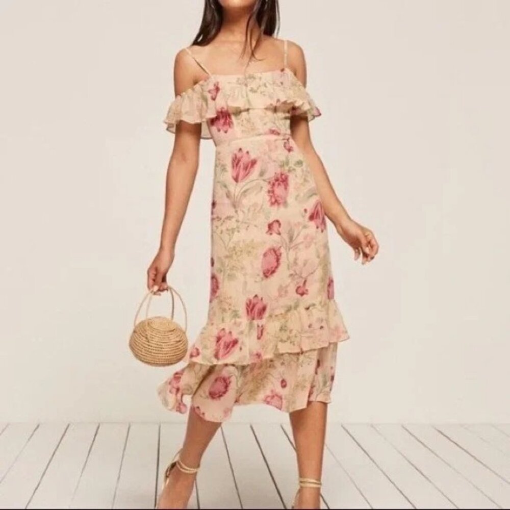 Reformation Odessa Dress "Botany" Floral